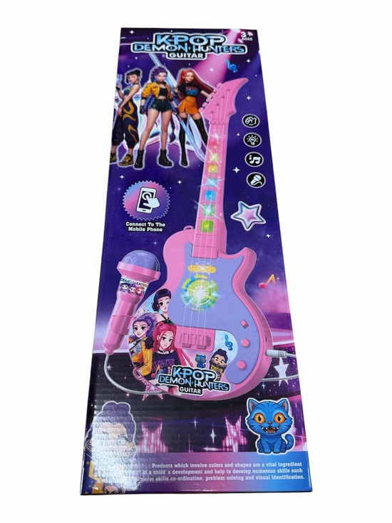 Other - K-POP Demon Hunters Guitar Toy with Lights Music Microphone for Kids 3+